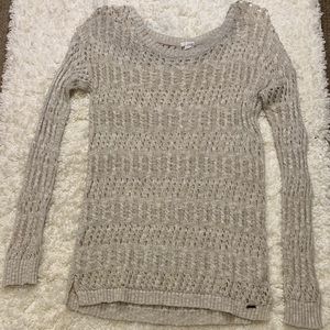Oatmeal Colored Sweater/Swimsuit Cover-Up